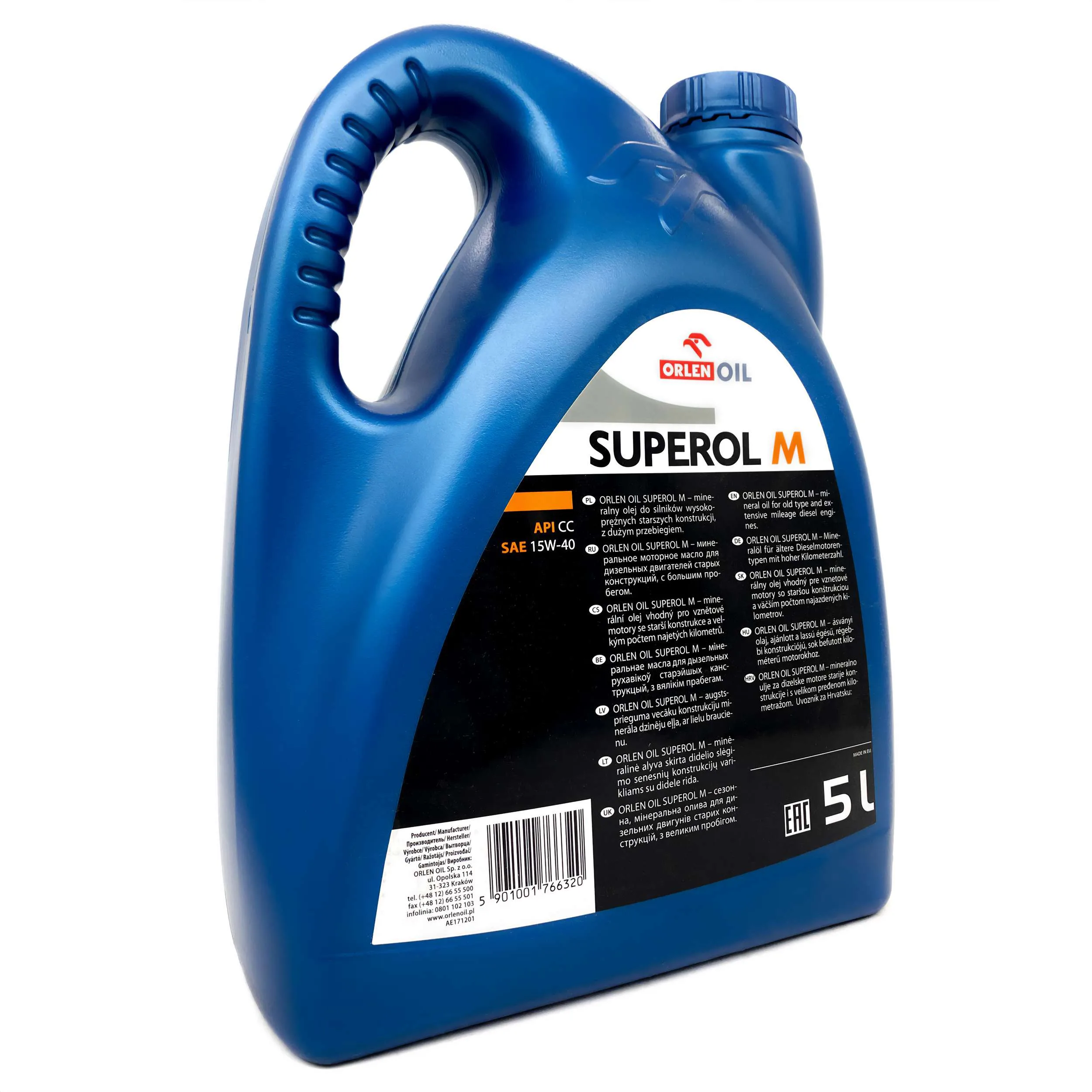 ORLEN do wysokoprężnych SUPEROL M CC 15W-40 5L