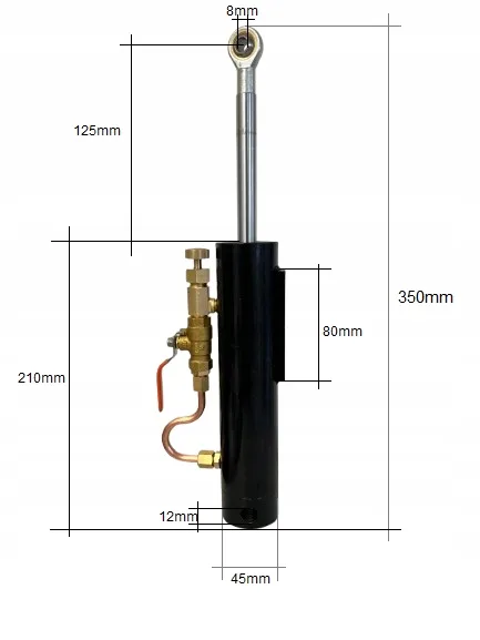 Siłownik Hydrauliczny G5025 21cm - obrazek 2