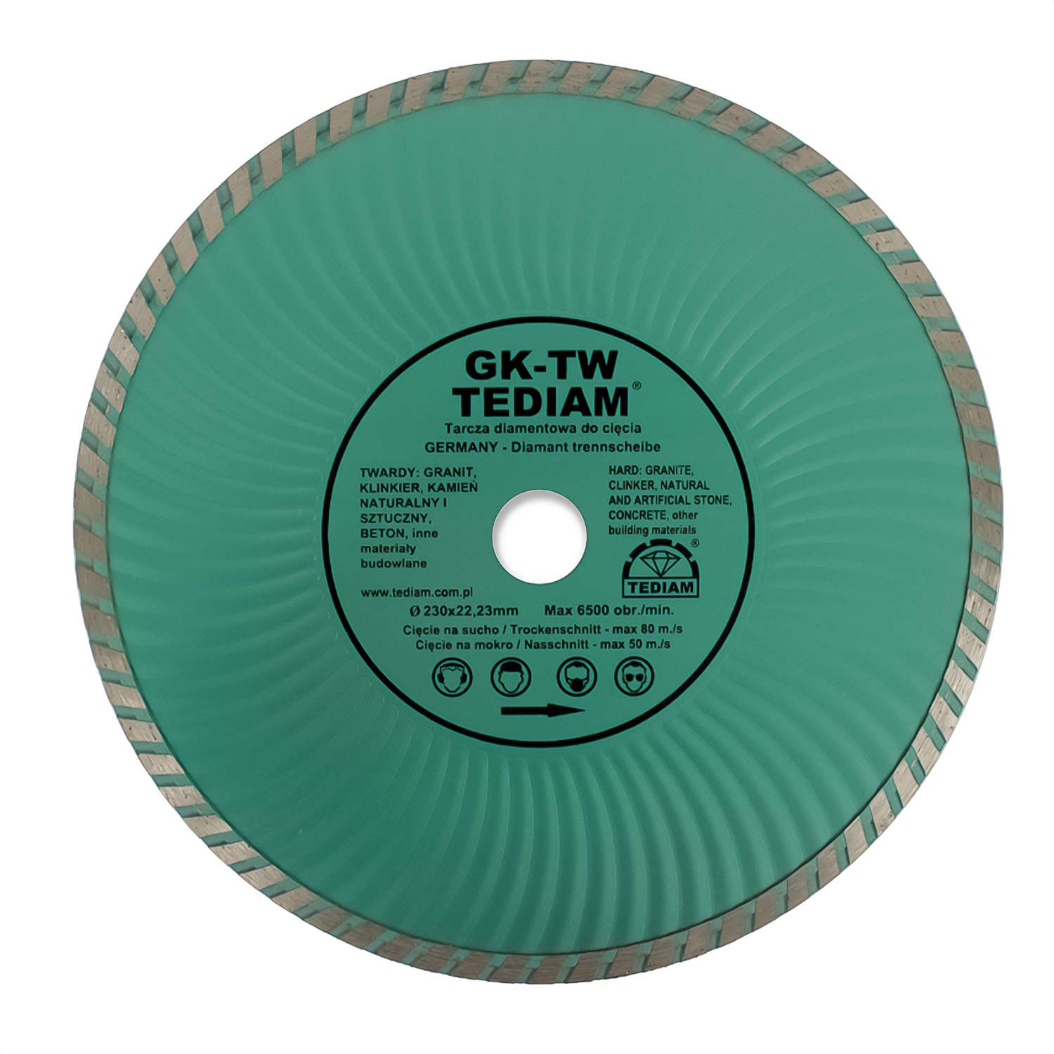 Tarcza diamentowa Turbo Wave GK-TW TEDIAM 230/3