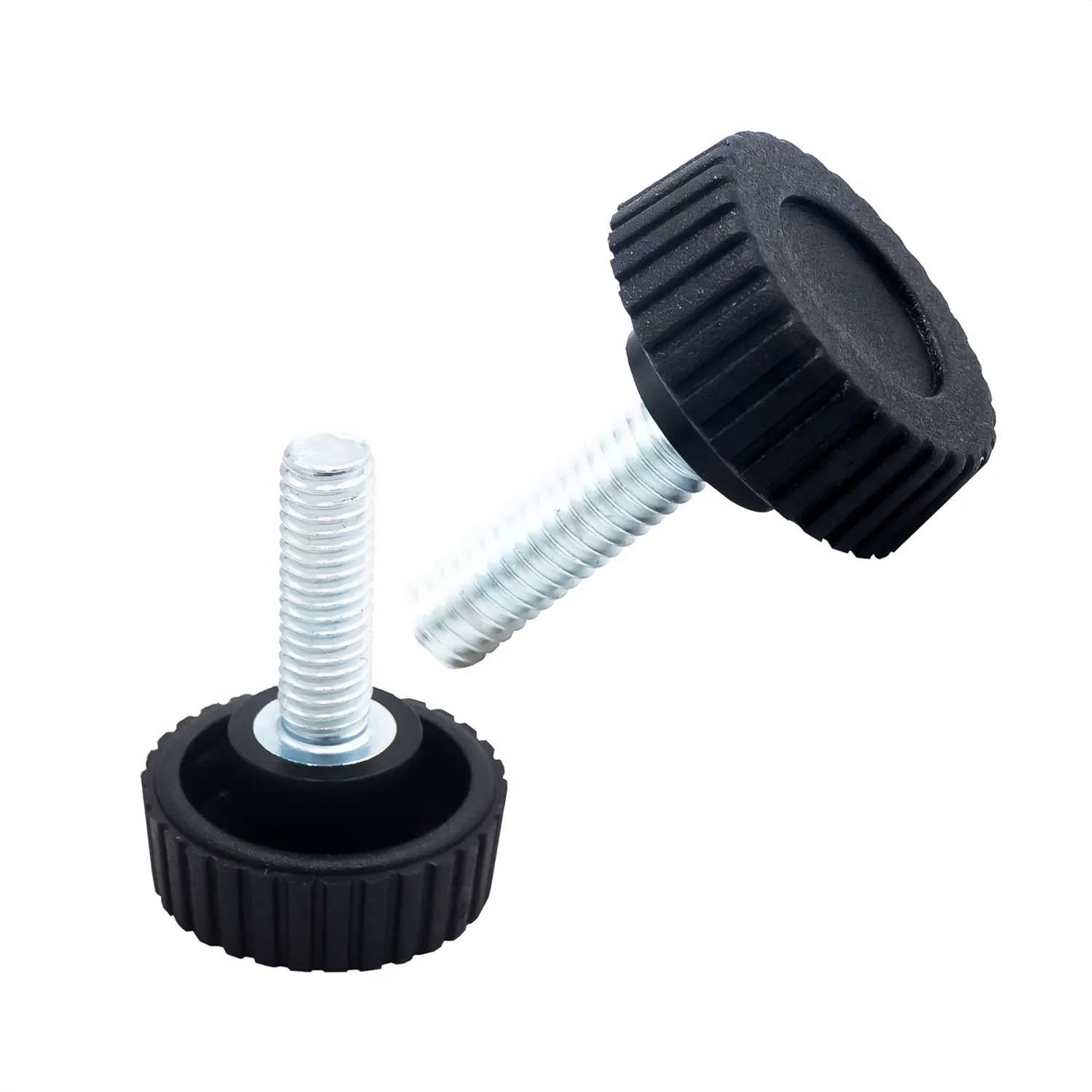 Pokrętło radełkowane z trzpieniem D-22,5 M6x20mm